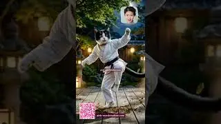 Karate Kitty 🥋😻 [Original Music Video - Helen Wong] 🎤 #catshorts #catlife #musicvideo