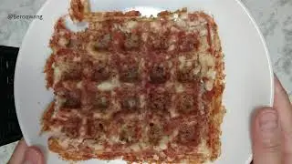 Tofu Waffle - Corned Beef with Sesame Oil