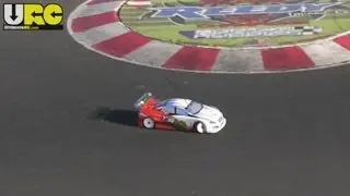 Thunder Tiger TS4e 4WD, stock, on a track (raw, no music)
