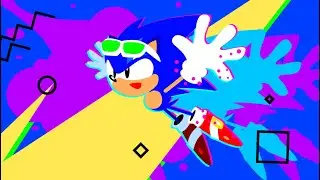 Sonic Origami Island Intro Animation - Sonic The Hedgehog Animation