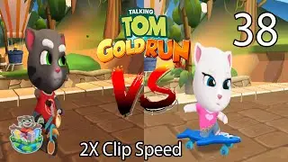 DISCOVER TALKING ANGELA! 💖 Talking Tom Gold Run Gameplay (Part 38) 2X Speed