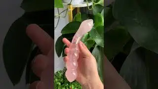 Rose Quartz Yoni Wand Double-Ended Crystal Dildo Pleasure Wand    #pleasurewand #crystalmassage