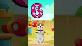 1 To 10 counting | #dog #dance  #nurseryrhymes #kid  #alphabet #number #kidslearning #colour