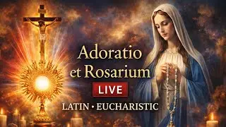 🔴 LIVE EUCHARISTIC ADORATION | Jesus Present &bull; Peace &bull; Latin Rosary