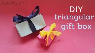 DIY triangular gift box  | SudhaVenkat