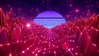 NoAI Synthwave Environment Animation LoopA100001 0300