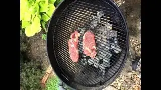 steak grilling Ribeyes Medium Rare
