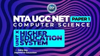NTA UGC NET Paper 1 | UNIT X | Higher Education System | Part 1 | Computer Science