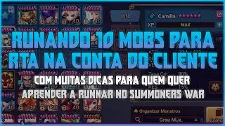 RUNANDO 10 MOBS PARA RTA NA CONTA DO CLIENTE - SUMMONERS WAR
