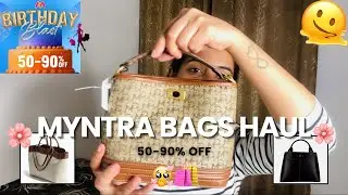 Huge Myntra Handbags Haul and Review | Sale 50-90% Off | ❤️