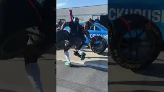 Jeremy Kimbrough a former NFL linebacker is now a NASCAR tire carrier for the 88 car. #pitcrew #nfl