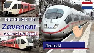 🇳🇱 4K Zevenaar NL | DB - NS International ICE 126 - 4653 & Arriva GTW 