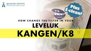 How To Change The Filter In Your Leveluk Kangen K8 | Plus E-Cleaning!