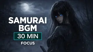 Japanese Samurai BGM  | Blue-Eyed Ronin | Cinematic Focus Music
