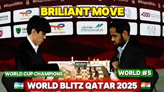 Javokhir Sindarov VS Arjun Erigaisi | Fide World Blitz Championships Qatar 2025 Round-17