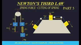 Cutting of Spring & String in Pulley Systems | Wedge + Multiple Blocks | Acceleration & Tension