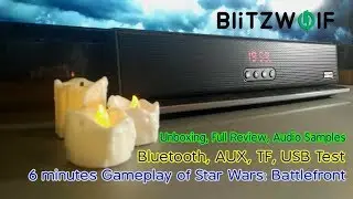 Полный обзор звуковой панели BlitzWolf BW-SDB0 - тестовые образцы музыки, геймплея
