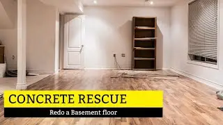 How to use a Microtopping to Redo a Basement floor with Walttools Concrete Rescue