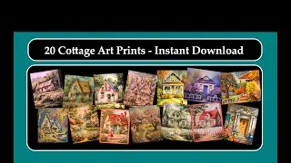 🏡 Cottage Charm Collection &ndash; Bundle of 20 Quaint Country Art Prints