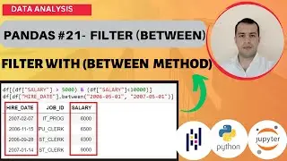 PYTHON PANDAS TUTORIAL #21 - FILTER DATES AND NUMERIC DATA WITH (BETWEEN METHOD)