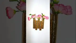 Diy with a waste paper roll, wall craft, easy craft, cardboard craft.#diy #song #craft .
