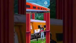 Funny Train Vfx magic video 🤣 Train Comedy short video 😜@vfxtaj