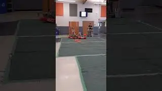 Nibbles on offense and AutoMati defense #firstinspires #frc #robotics #robot#swerve