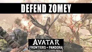 Avatar Frontiers of Pandora Defend Zomey from the RDA at the crash site