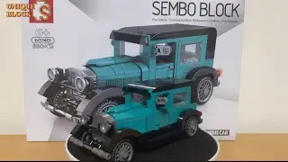 [Speed Build] Sembo 607401 / (Classic Car) #semboblock #classiccars #uniqueblock