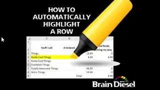 Conditionally Highlight a complete row