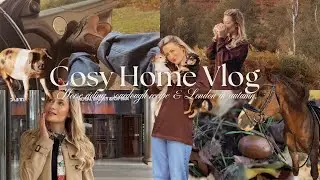 COSY FALL HOME VLOG - horse riding, how-to sourdough, New Forest life, London in autumn 🍂🐴☕️