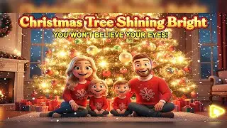 Christmas Tree Shining Bright 🎄 Christmas Song 2025 | Nursery Rhymes for Kids | 3D ANIMATED