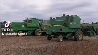 Colheita de soja 2024 2025 SLC 7200 e SLC John Deere 1175
