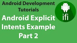 (#8) Android Explicit Intents Example