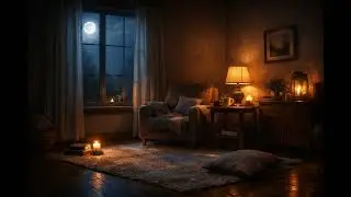 After the Noise 🌙 Cozy Moonlit Room Sleep Music (1 Hour)