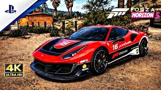 Ferrari 488 Challenge Evo Free Roam 🔥 Ultra Realistic Driving | Forza Horizon 5 PS5&trade; PRO [4K60]