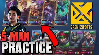 5 Man Practice Ng BREN Bumugbog Ng Kalaban Feat. Karltzy's Lancelot