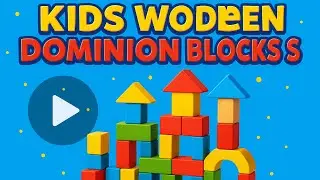 Kids Wooden Dominion Blocks Set | Fun Educational Toy for Kids #BuildingBlocks