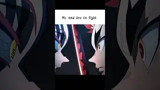 me and bro in fight