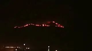 Fire on Margalla Hills Islamabad #fire #margala #hills