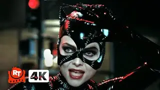 Batman Returns (1992) - Catwoman Meets Batman | Movieclips
