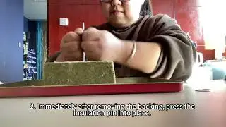 How To Secure Self Adhesive Stick Pins With Washer