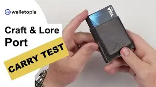 Craft and Lore wallet // Port wallet carry test, I still love it!