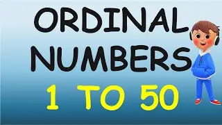 Ordinal numbers 1 to 50 | Ordinal Numbers 1st To 50th | 1 To 50 Ordinal Numbers |
