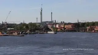 Time lapse video of sail away from Stockholm port, Sweden