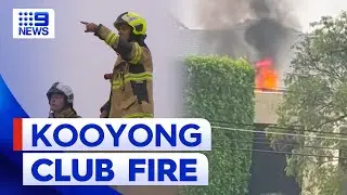 Fire breaks out at historic Kooyong tennis club | 9 News Australia