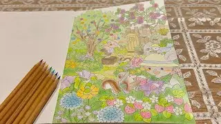 【ASMR/作業用】ぬりえする音/Coloring book✏️（No Talking）