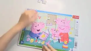 Peppa Pig puzzle pour enfants, 15 pièces faciles à assembler !