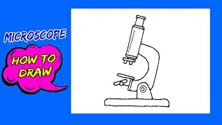 How to Draw Microscope | Microscope Drawing Easy