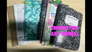 Mix Media Composition Art Journal #mixmedia #compositionbook